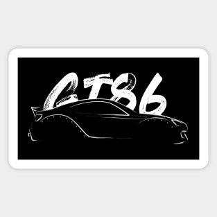 White 86 Sticker